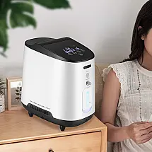 MRS105 Concentrador de Oxigênio Portátil 7L, Funciona 24H, 110V, Branco