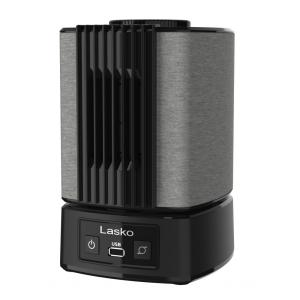 Ventilador de Mesa 2 em 1 SlumberBreeze Kasko com Carregamento USB, 110V LASKO SB100, Preto