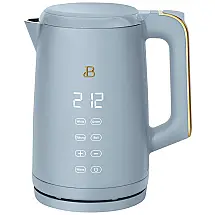 Chaleira elétrica Beautiful 1,7L azul com display touch, 4 programas de temperatura, modo manter aquecido, 1500W, 110V