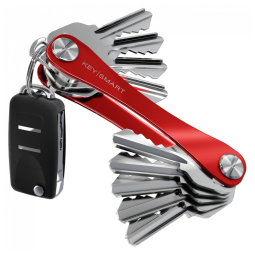KeYSmart Chaveiro Organizador e Chaves até 14 Chaves Vermelho