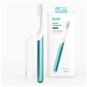 quip Escova de Dentes Elétrica com Cerdas Macias e Cronômetro, Branca