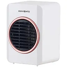 Aquecedor de Cerâmica Elétrico Portátil, 220W, 110v, KIMVIENTO, Branco