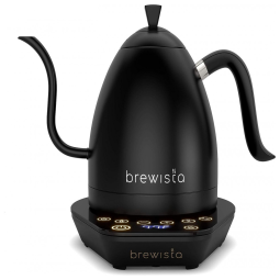 Chaleira Elétrica 1L de Aço Inoxidável e Controle de Temperatura, 110v, BREWISTA, Verde claro