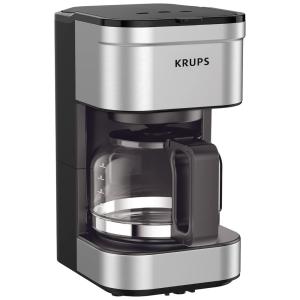 Cafeteira Elétrica Programável Até 5 Xícaras Aço Inoxidável Antigotejamento Cor, KRUPS KM202850, Prateado