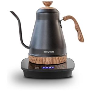 Barismate PDN 1688 Chaleira Elétrica 1L com Desligamento Automático e Controle de Temperatura, 110V, 1200W, Preto