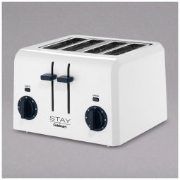 Torradeira Pop Up 4 Fatias Cuisinart Branco 4 Ranhuras Controle 7 Níveis 120V