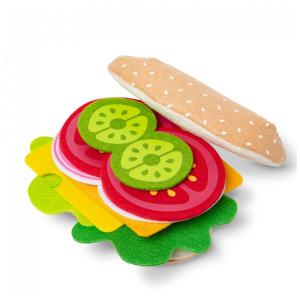 Kit Sanduíche Infantil de Feltro com 33 Peças para Crianças Acima de 2 Anos, Melissa & Doug