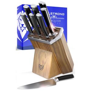 Conjunto de Facas Dalstrong em Aço Inoxidável com Bloco de Bancada Multinível, 8 Peças, Preto