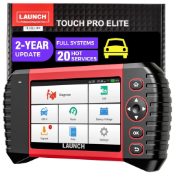 Scanner Automotivo Processador QuadCore A5 Wifi 43 Marcas 10 Idiomas Incluso Português, LAUNCH, Preto