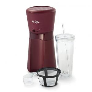 Máquina de Café Gelado com Copo de 650 mL e Filtro Reutilizável, 110V, Mr. Coffee, Roxo Borgonha