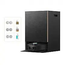 Robô Aspirador DREAME Matrix10 Ultra com Mop Automático 30.000Pa Preto Troca de Esfregões e Evita 240+ Obstáculos