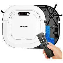 Aspirador de Pó Robô com Auto Carregamento, 110v, GRAND PRO A1, Branco