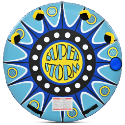 XGEAR Boia Rebocável Inflável Para 2 Pessoas, Resistente, Azul