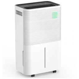 Desumidificador para Salas Grandes com Drenagem Automática ou Manual, 3 Modos, Função Descongelamento e Área 418m2, ZAFRO, Branco