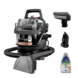 Extratora e Higienizadora Portátil para Limpeza de Carpetes e Estofados, 110V, BISSELL Little Green HydroSteam 3618, Preta