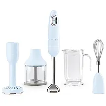 Retro Mixer com Velocidade Variável e Acessórios 350W, Pastel, 110v, SMEG HBF02PBUS, Azul