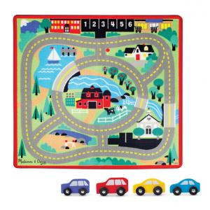 Tapete de Atividades Infantil com Tema de Estrada/ Rodovia para Crianças Acima de 3 Anos, Melissa & Doug
