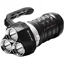 Lanterna de Mergulho Scuba 2000 Lumens IPX8, 3 LEDs XPL, Tocha Subaquática 70m, Bateria 18650 Recarregável Não Inclusa