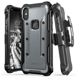 Vena Capa para iPhone X, XS Proteção de Nível Militar, Cinza