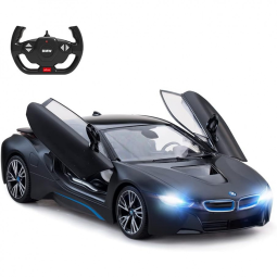 RASTAR Carro de Controle Remoto BMW I8, Preta, 5