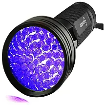 Escolite Lanterna Ultravioleta 51 LED 395 nM, Preta