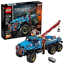 LEGO Technic 6x6 All Terrain Tow Truck 42070 Building Kit Com Controle Remoto 9 polegadas 23cm de altura, 18 polegadas 47cm de comprimento
