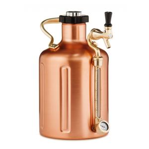 Chopeira, Grooler 3,7 Litros, Aço Inoxidável, GROWLERWERKS Copper, Dourado