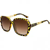 Leckirut Sombras Clássico Óculos Feminino de Sol, com lentes Polarizadas Proteção UV 100, ção Leopardo, Lente Cinza