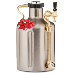 Chopeira, Grooler 3,7 Litros, Aço Inoxidável, GROWLERWERKS Stainless Steel, Prateado