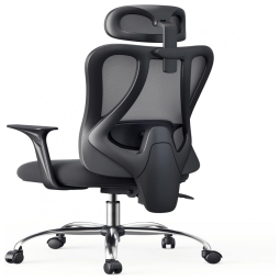 Hbada Cadeira de Escritório Ergonômica Ajustável com Apoio p, Pés, Lombar