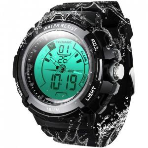 TEKMAGIC Relógio Masculino p, Natação Analógico, Digital, Preto