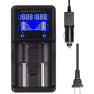 EASTSHINE Carregador de Pilhas Universal