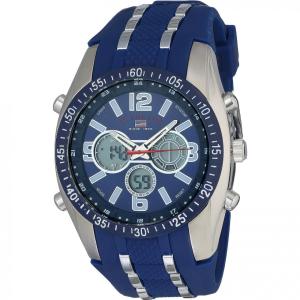 U.S. Polo Relógio Masculino Esporte Analógico, Digital Cronômetro, Prata