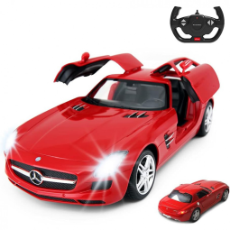 RASTAR Carrinho com Controle Remoto Mercedes Benz SLS Vermelha, 5