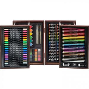 Art 101 USA Estojo de Lápis Profissional, Madeira Expansível, 168 PCS