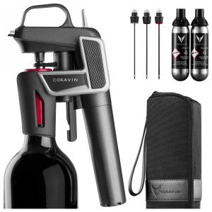 Coravin Model Two Elite Pro Wine Preservation System, Rougued Black Preto Rugoso