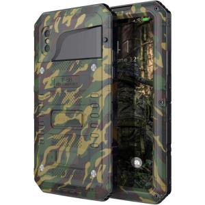 Beasyjoy Capa de Metal iPhone Xs , X A Prova dÁgua IP68, Camuflagem