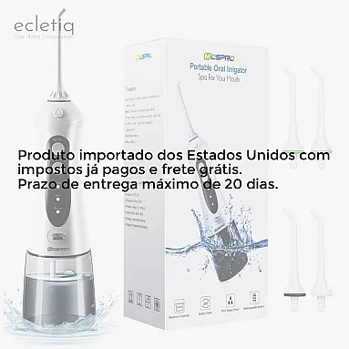 Irrigador Dental Portátil Recarregável Sem