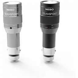 Lanterna Nebo Transport 6311 Lanternas Recarregáveis de 125 Lúmens LED Preto e Prata