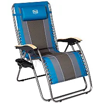 Cadeira Reclinável Ajustável Gravidade com Apoio de Cabeça, TIMBER RIDGE Zero Gravity, Azul Claro