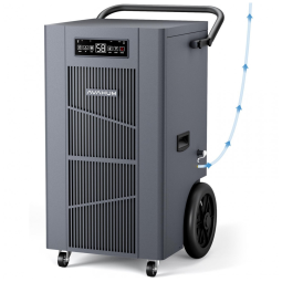 Desumidificador Comercial de 151 litros com Bomba, Ideal para Ambientes Industriais, 24H Timer, Espaços Grandes de 213 m2