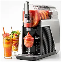 Máquina de Slush Raspadinha Homintell R3-BK 2L Preta Sem Gelo 6 Programas LED Touch Panel Auto Limpeza 240V