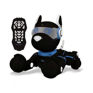 Robô Cachorro Programável Inteligente LEXiBOOK DOG01BK com Controle Remoto e Função de Treinamento para Crianças Acima de 3 Anos, Preto