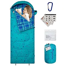 KingCamp Saco de Dormir para Camping a Prova dAgua Forrado com Flanela, Tamanho Único, Vermelho