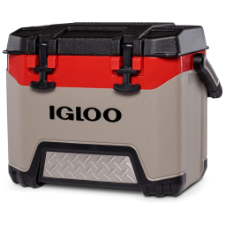 Igloo 50290 Cooler Caixa Térmica Portátil 25 Litros, Marrom e Vermelho