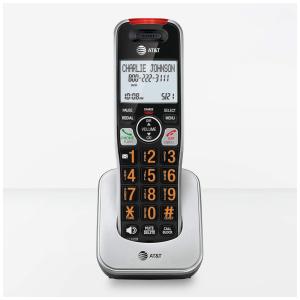 ATT Telefone sem fio, c, alcance insuperável e bloqueador de chamada, 1 unidade, prata