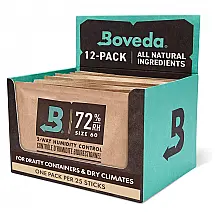 Pacotes de Controle de Umidade Boveda 72% Branco para Humidificadores de Madeira - Pack com 12 Unidades