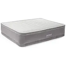 Colchão Inflável Comfort, INTEX 64413E, Cinza