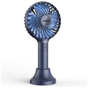 Honhey Ventilador de Mesa Portátil Recarregável com 3 Velocidades, 110V, Azul
