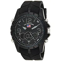 Relógio An Maclino Homem Analógico Digital Eporte, U.S. POLO ASSN. US9058, Preto